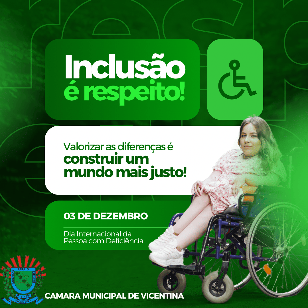 Dia Internacional das Pessoas com Deficiência: 03/12