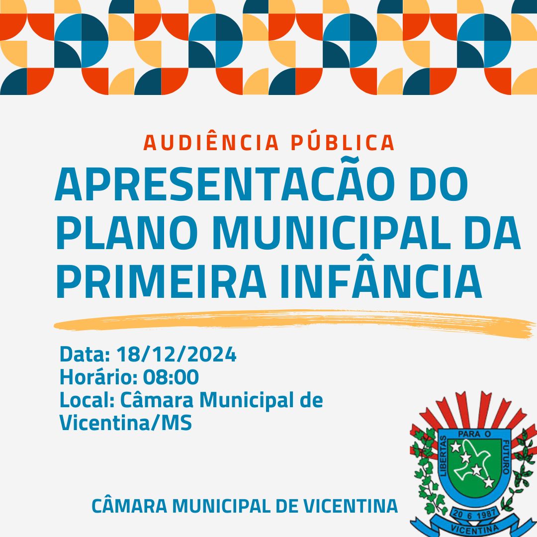 CONVOCAÇÃO PARA AUDIÊNCIA PÚBLICA 18/12/2024